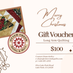 Long Arm Quilting Voucher