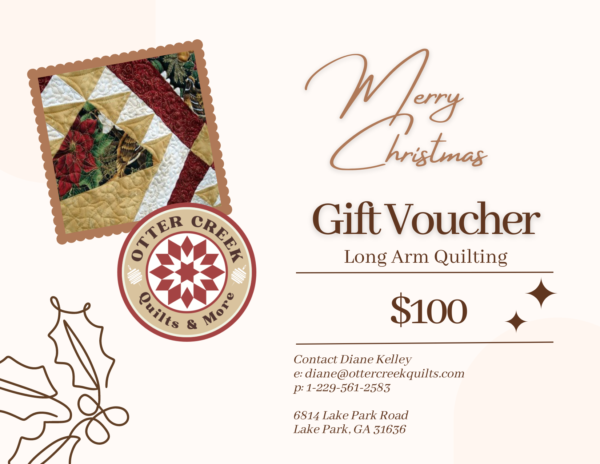 Long Arm Quilting Voucher