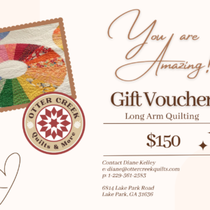 Gift Voucher for Long Arm Quilting Services